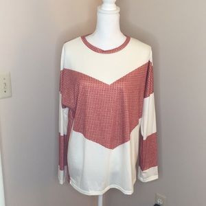 NWT Modern Rebel  Cream/Orange Top size 2XL